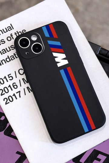 Minimalist Creative Red & Blue Striped Perforated Black
