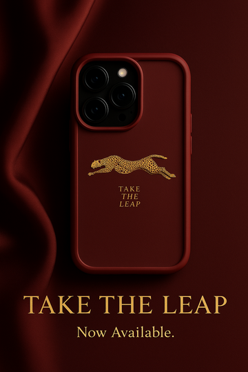 Red Leopard Printed Phone Case