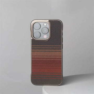 Luxury Carbon Fiber Leather Case For iPhone Series