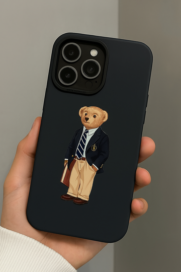 Creative Graphic Bear Print Phone Case