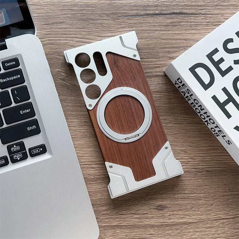 Solid Wood Phone Case for Samsung Galaxy S25 S24 S23 Ultra