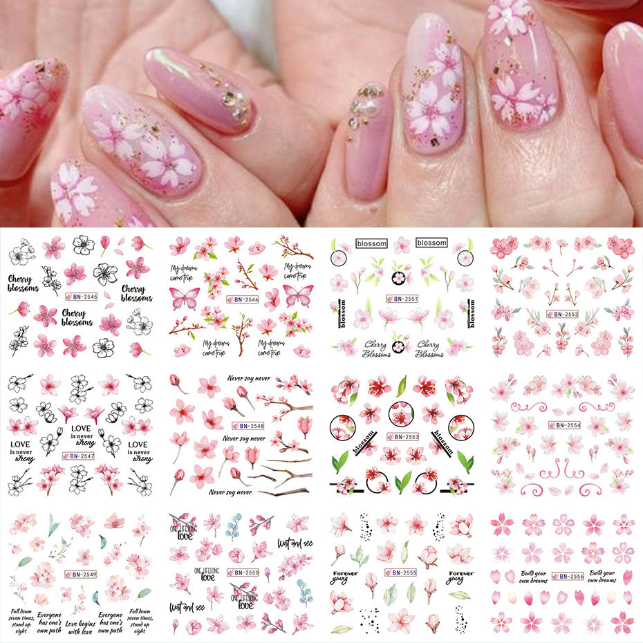 Cherry Blossom Nail Stickers